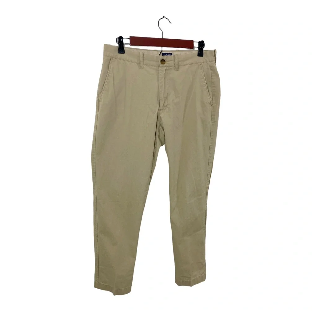 J.Crew The Sutton Tan Khaki Chino Pants Men's 31 x 30 Flat Front